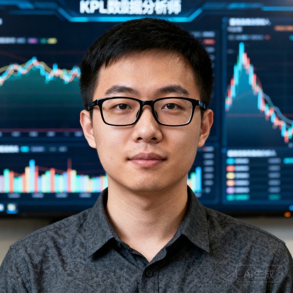 雷竞技联合创始人兼CEO陈锐头像，前KPL数据分析师，戴黑框眼镜，身着深灰色衬衫，背景为数据可视化屏幕